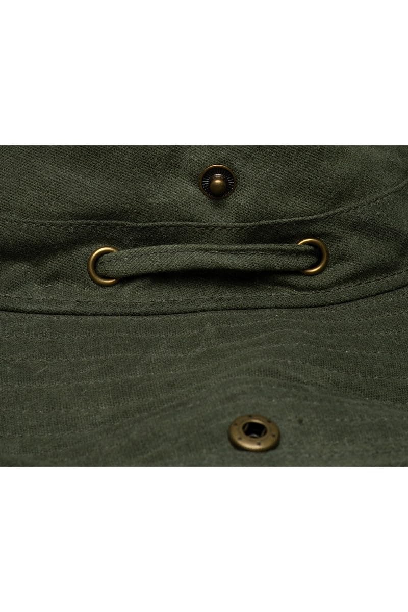 Coolibar Men's Cotton Hat - UPF 50+ Sun Protection - Charlie in Forest Green - Image 5