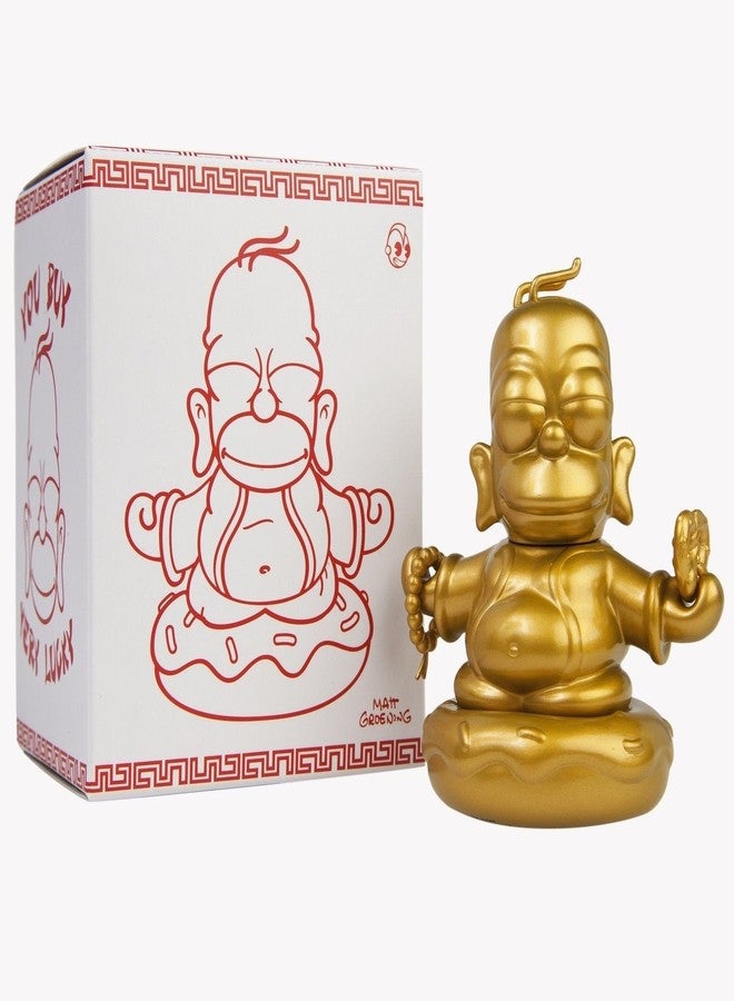 Kidrobot The Simpsons 3-Inch Gold Homer Buddha