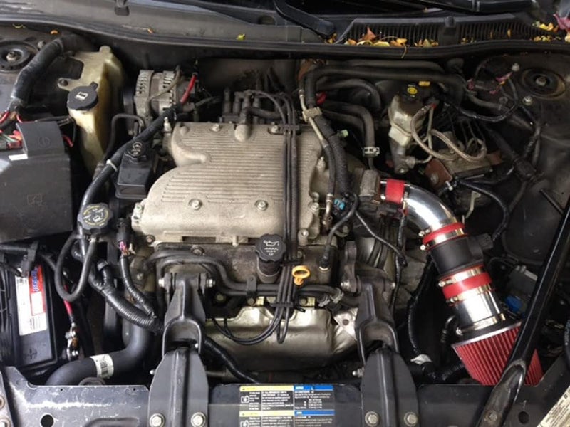 INTAKEKAI Performance Air Intake (Compatible with 2006-2008 CHEVROLET IMPALA MONTE CARLO 3.5 3.5L 3.9 3.9L V6 MODELS) (RED - 2 pipes)