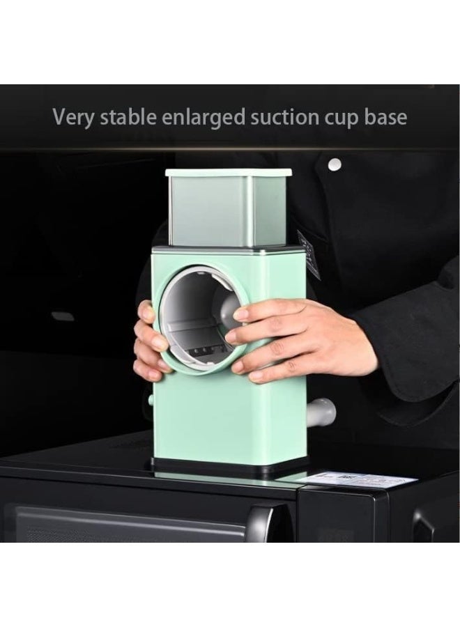 Multifunctional Vegetable Grater Fruit Vegetable Slicer Easy Clean 4 in 1 Adjustable Handheld Vegetable Slicer Spiral Drum Slicer  - Image 2