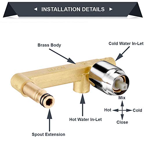 ALTON QDR5630, Single Lever Concealed Basin Mixer | Bathroom Wash Basin Mixer | Basin Tap | Wall Mounted | Silver - Image 3