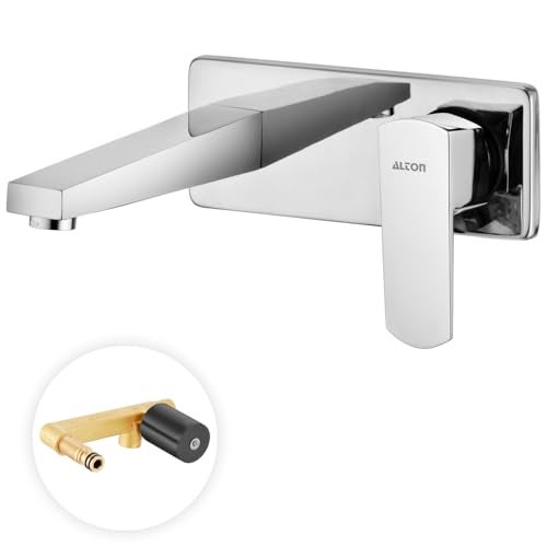 ALTON QDR5630, Single Lever Concealed Basin Mixer | Bathroom Wash Basin Mixer | Basin Tap | Wall Mounted | Silver - Image 1