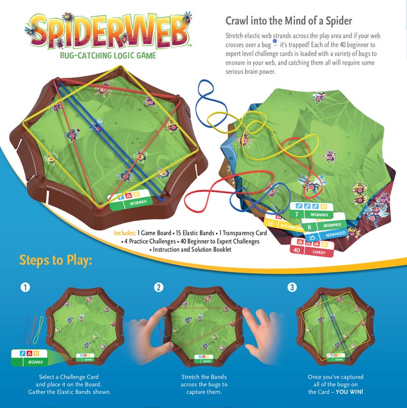 thinkfun Think Fun Spiderweb: A Bug-Catching Logic Game for Ages 8+ - Image 5