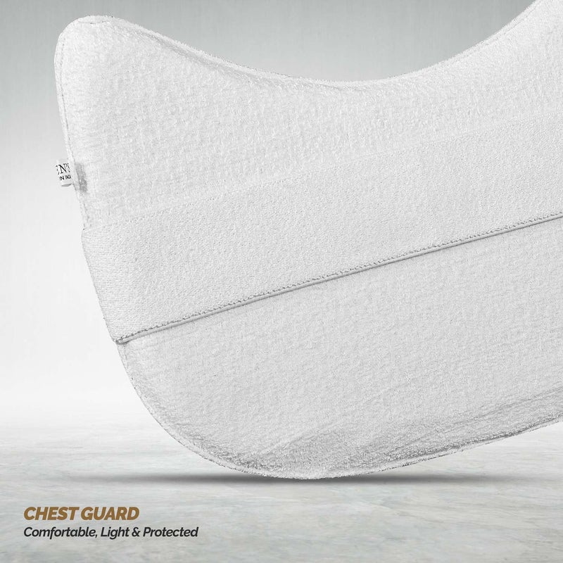 DSC Condor Surge Cricket Chest Guard | Color: White | Size: Boys | for Men & Boys | Material: PVC | Strong & Sturdy | Fitted and Super Comfortable - Image 4