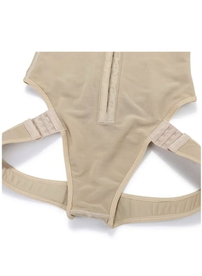 مشد بخصر عالي بتصميم يناسب عمليات التعبئة ونحت الجسم مع تحكم من الامام بمشبك ثلاثي يساعد على شد البطن - Image 4