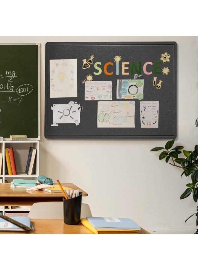 Large Cork Board Alternative 48 X 36Bulletin Board - 12 Pack Removable Felt Wall Tiles with 30 pushpins, Large Cork Boards for Walls Cork Board for Office Pin Board Tack Board - Image 3