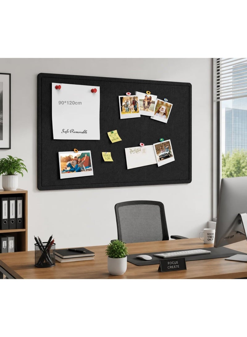 Large Cork Board Alternative 48 X 36Bulletin Board - 12 Pack Removable Felt Wall Tiles with 30 pushpins, Large Cork Boards for Walls Cork Board for Office Pin Board Tack Board - Image 1