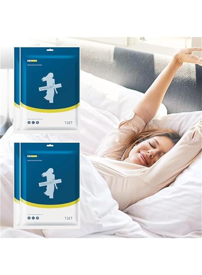 هوكور HOOKOR 4 Pack Travel Disposable Bedding Set, Disposable Sheets with 1 Quilt Cover, 1 Sheet and 2 Pillowcase, Portable Disposable Bed Sheets for Hotels, Camping and Overnight - Image 1