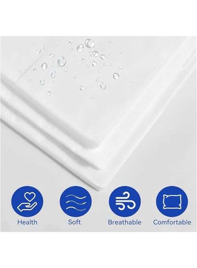 هوكور HOOKOR 4 Pack Travel Disposable Bedding Set, Disposable Sheets with 1 Quilt Cover, 1 Sheet and 2 Pillowcase, Portable Disposable Bed Sheets for Hotels, Camping and Overnight - Image 5