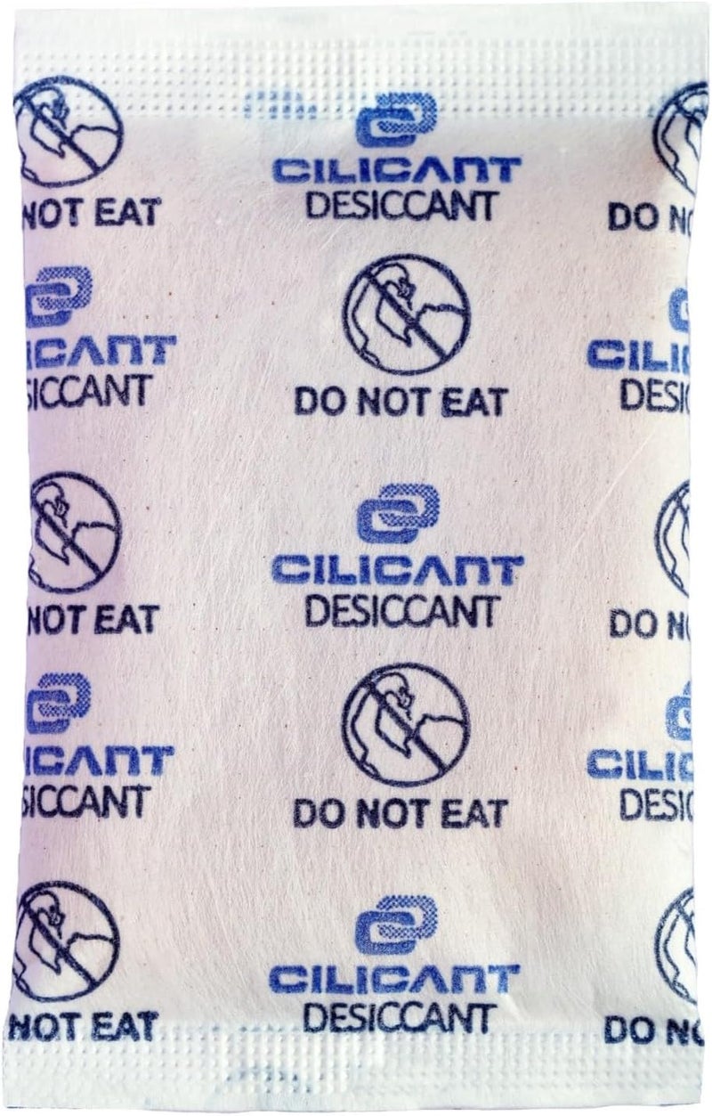 CILICAnT 5 جرام (200 قطعة) أكياس هلام السيليكا البرتقالية مزيلات الرطوبة المجففة، أكياس هلام السيليكا المؤشرة لامتصاص الرطوبة (5 جرام × 200 قطعة = 1 كجم) - Image 2