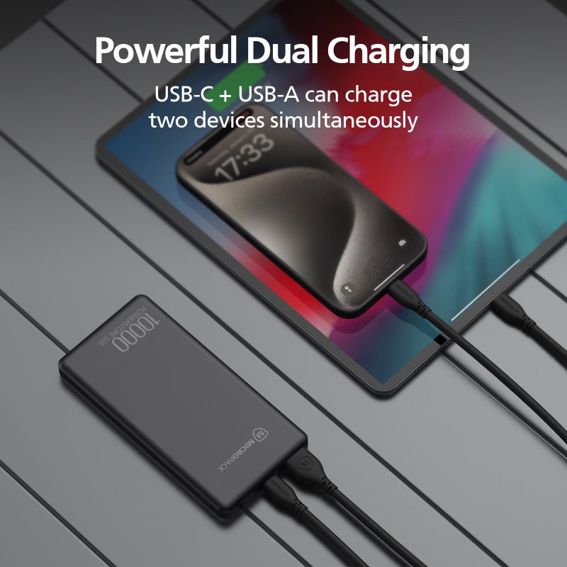 مايكروباك PB-10S-BK | بنك طاقة رفيع 2 في 1 - Image 1