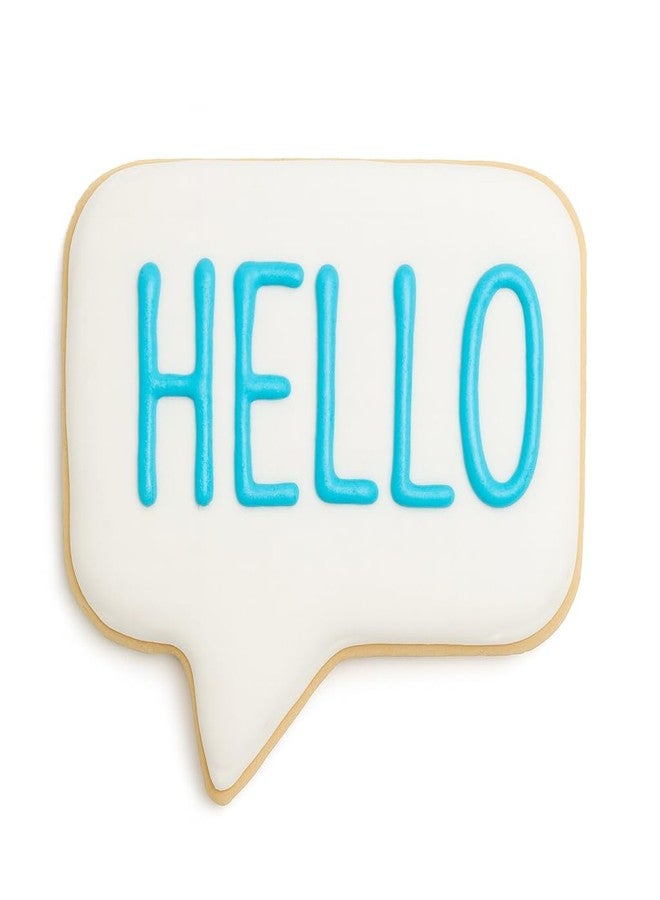 Bundle of Fun Speech Bubble Square Cookie Cutter with Easy Push Design (4 inch) - Image 5