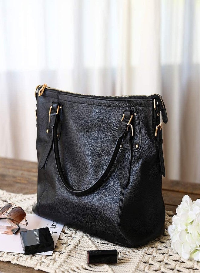 Kattee Leather Handbags Tote Shoulder Bag for Woman Satchel Designer Purse Top Handles Crossbody Bag Large Capacity - Image 3