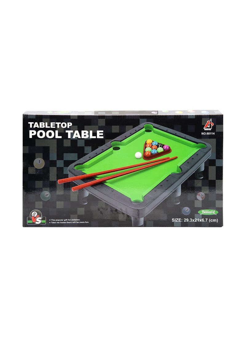 Mini Pool Table Game for Kids & Adults – Portable Billiard Table Set with 11 Balls, 2 Sticks & Triangle – Indoor Outdoor Stress Relief Family Fun Game - Image 5