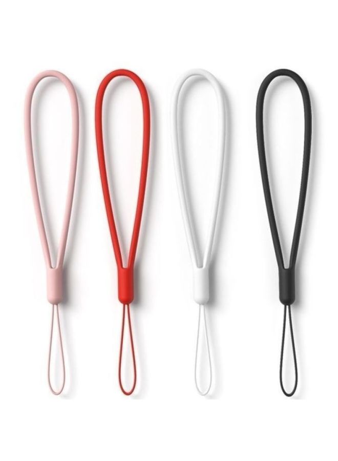 Mobile Phone Lanyard Suitable For All Mobile Phone Case Wrist Lanyard Key Short Men's And Women's Access Card Internet-Red Silicone Anti-Lost Rope-Specification:(china Red)-short Liquid 3 Pack  - Image 3