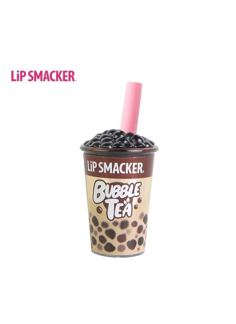 lip smacker diss co-branded pearl milk tea lip balm cartoon lip care moisturizing