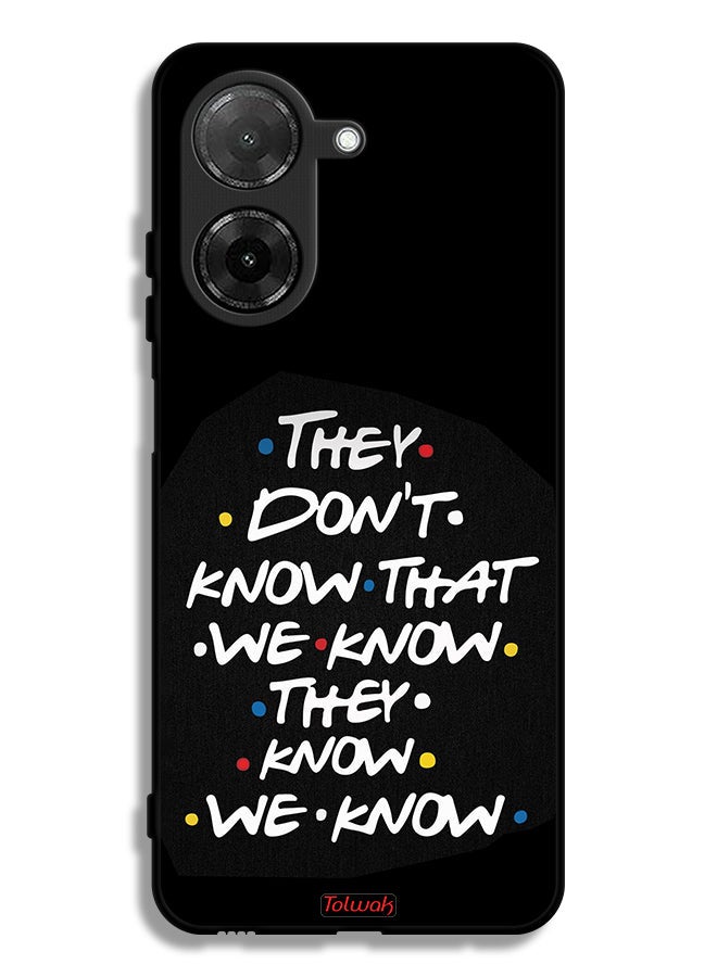 Tolwak Xiaomi Redmi A5 4G Protective Case Cover They Dont Know What We Know They Know We Know - Image 1