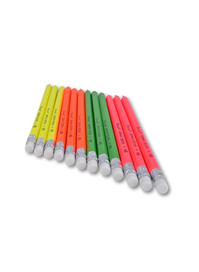 Flamingo HB Graphite Pencils - 12 Pcs - German Design - Image 4