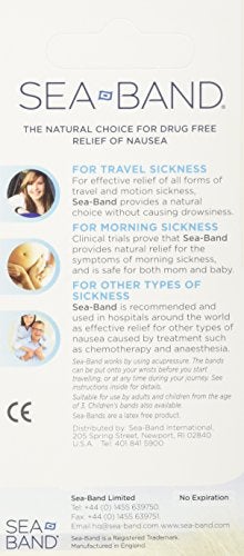 Sea-band Adult Wristband 2 Pairs - Image 2