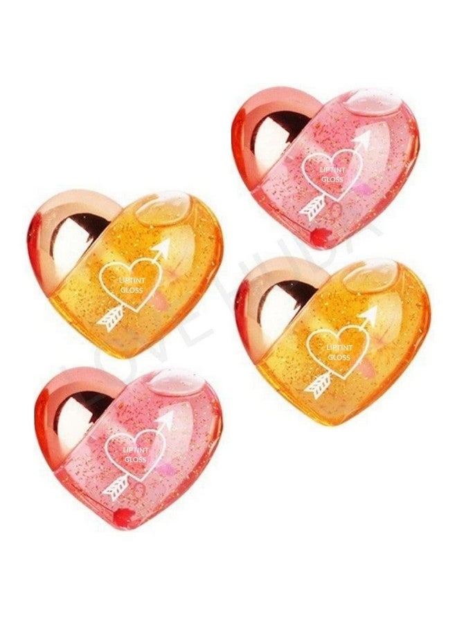HUDACRUSH Beauty Heart Shape Lip Gloss For Women's & Girls (10 g, Multicolor) - Image 5
