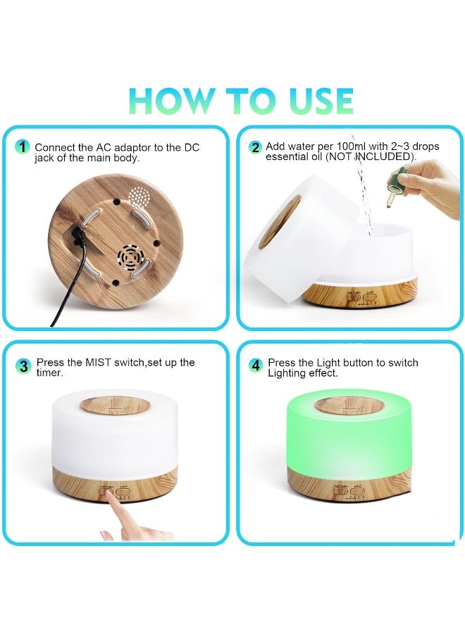 SKY-TOUCH Essential Oil Aroma Diffuser 700ml - Image 3