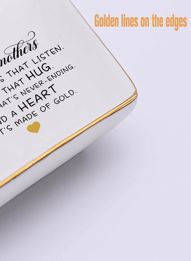 Topthink Mother's Day Gift for Grandma-Grandmother Gift-Grandmothers Have Ears That Listen Arms That Hug-Birthday Gift-Christmas Gift for Grandma Nana-Gigi Gift-Ceramic Jewelry Tray,Trinket Holder,Ring Dish - Image 3