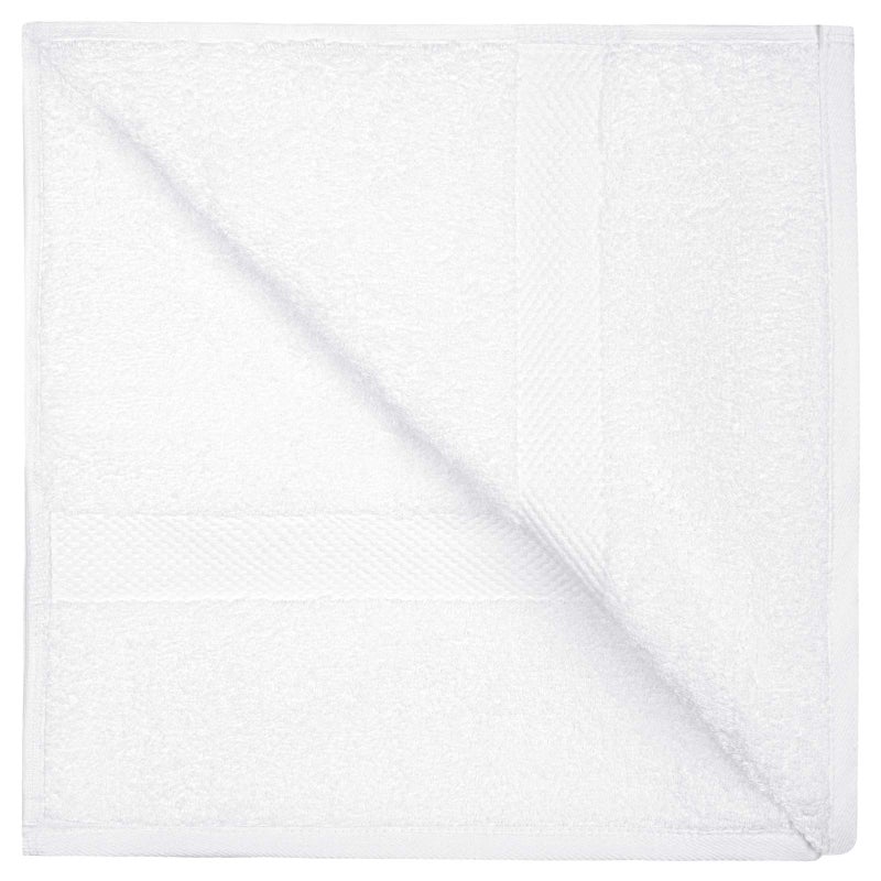 White Classic Luxury White Bath Towels Large - Circlet Egyptian Cotton | Highly Absorbent Hotel spa Collection Bathroom Towel | 30x56 Inch | Set of 2 - Image 4