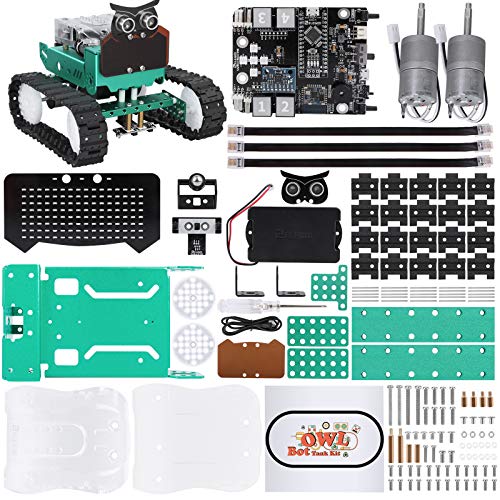 ELEGOO Owl Smart Robotic Car Kit V20 for Arduino Robotics for Kids Ages 812 1216 STEM Science Kits Coding Robots Toys for 8 Year Old Boys Girls Teens Circuits Engineering Building Projects - Image 1