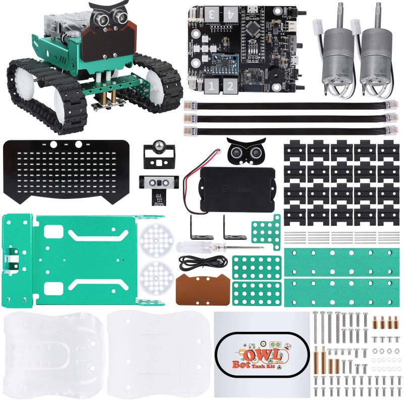 ELEGOO Owl Smart Robotic Car Kit V20 for Arduino Robotics for Kids Ages 812 1216 STEM Science Kits Coding Robots Toys for 8 Year Old Boys Girls Teens Circuits Engineering Building Projects - Image 3