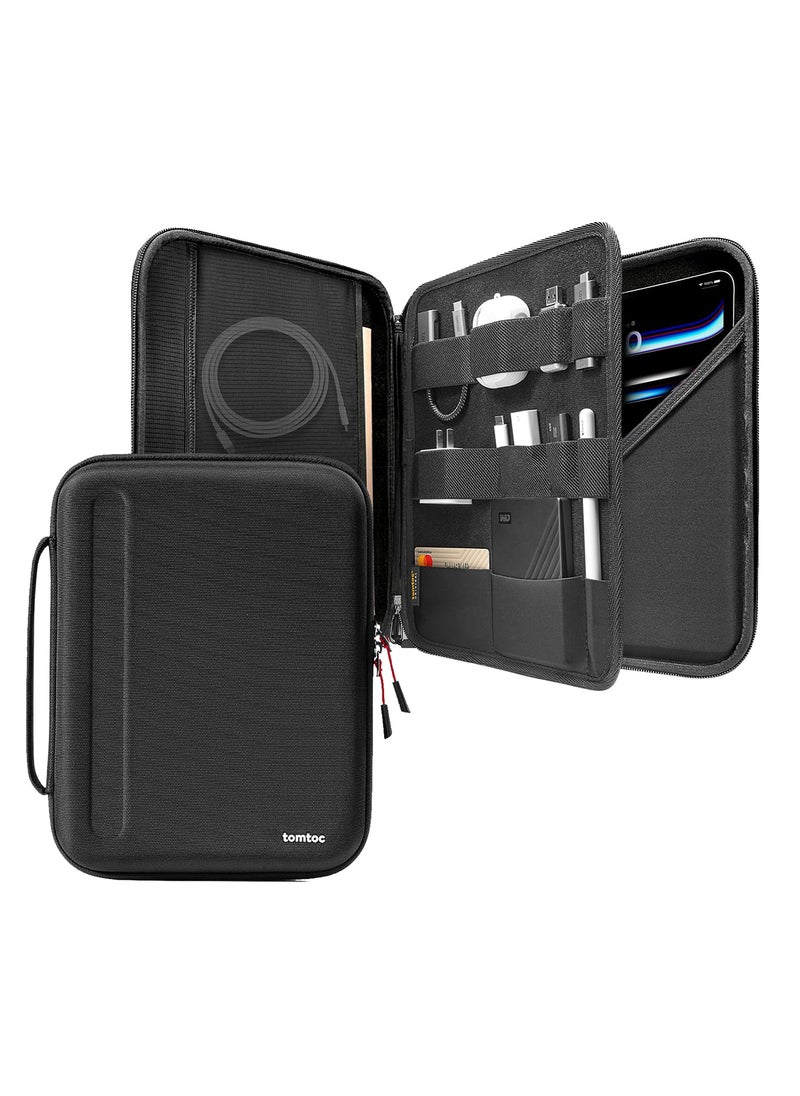 Tomtoc tomtoc Portfolio Case for 13 Inch iPad Pro M4 2024 & iPad Air M2, 12.9-in iPad Pro M2/M1, Protective Sleeve with Accessories Pocket, Carrying Storage Bag for iPad Pencil Pro/Adapter/Magic Keyboard  - Image 1