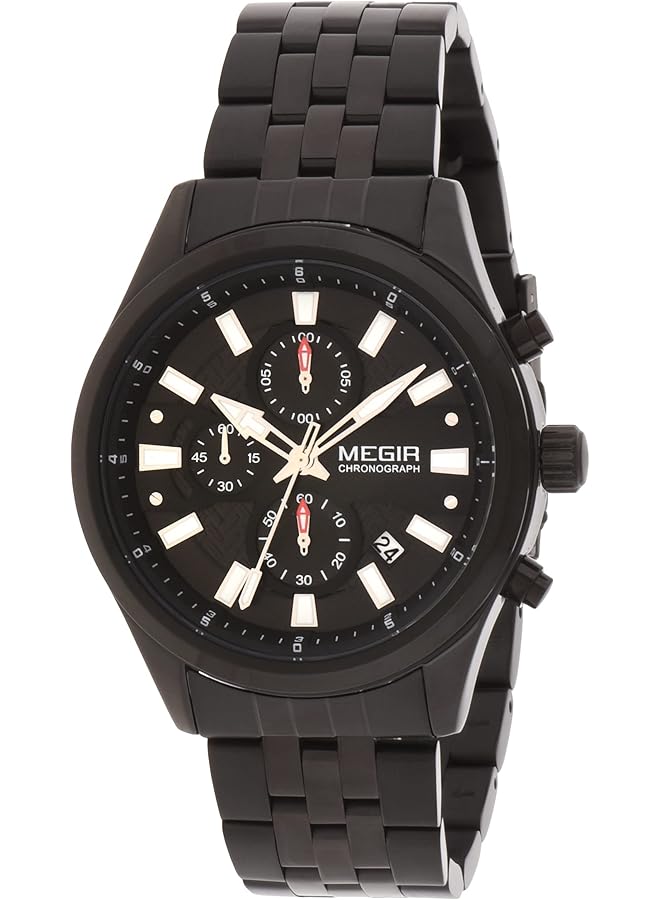 MEGIR Gents Wrist Watch Ms2154G Bk 1A - Image 1