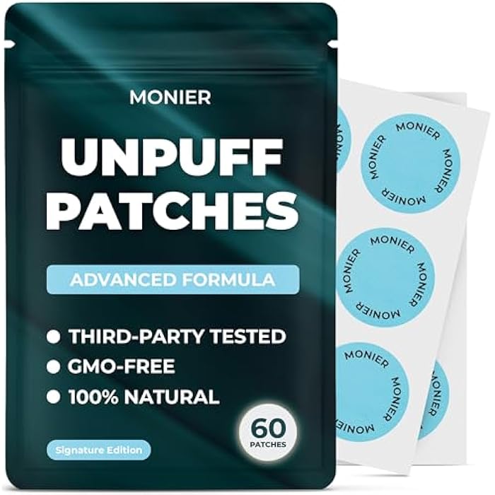 MONIER Unpuff Patches | with Dandelion & Ginger | Bloating, Water Retention & Digestion | 60 Days Supply - Image 1