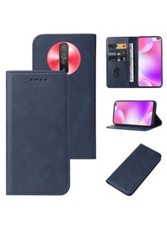 HuHa Case Cover For Xiaomi Poco X2 Magnetic Closure Leather Phone Case Blue 