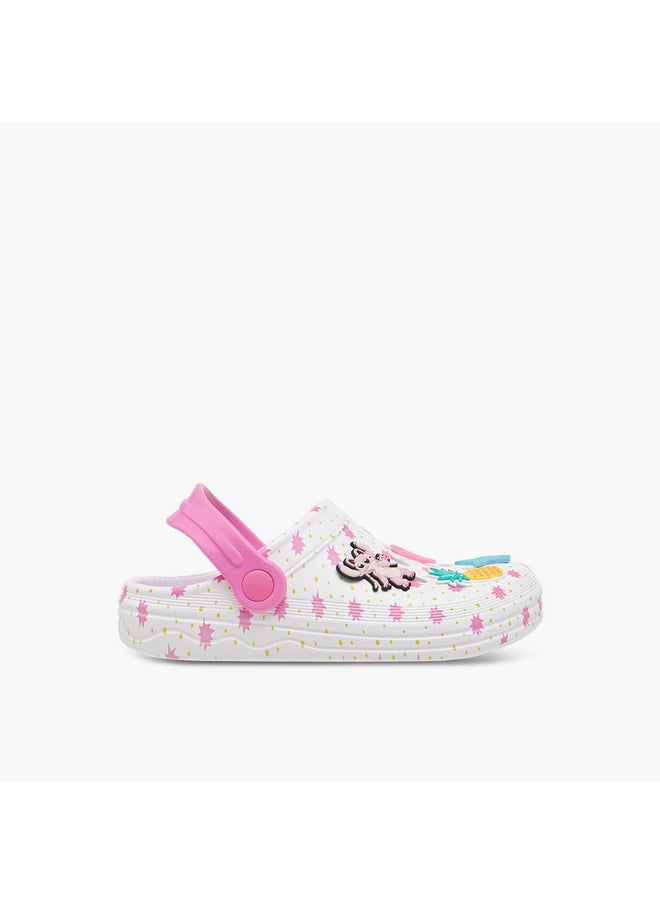Disney Girls Angel Applique Clogs with Back Strap  - Image 3