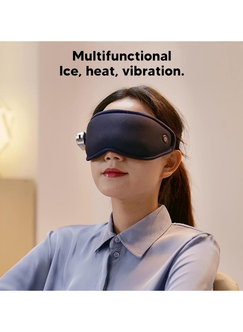 General Eye Massager, Heat Ice Vibration Shading Relieve Eye Fatigue Intelligent Massage Equipment for Sleeping A Good Helper for Afternoon Sleep  - Image 4