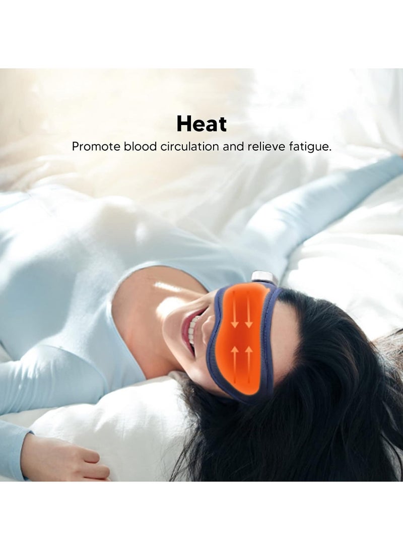 General Eye Massager, Heat Ice Vibration Shading Relieve Eye Fatigue Intelligent Massage Equipment for Sleeping A Good Helper for Afternoon Sleep  - Image 5