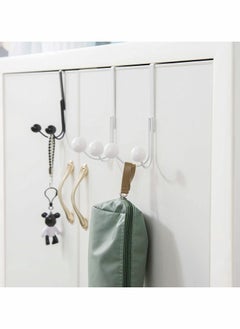 Y&D Over The Door Hooks for Clothes Metal Hanger 2 Hanging Coat Bag Robe Hat Scarf Black  - Image 5