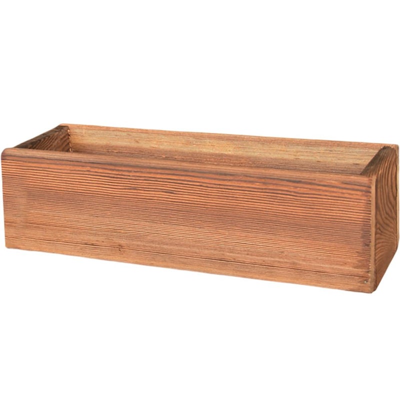OFFSCH 12 Inch Rectangular Wood Planter Box Cedar Outdoor Flower Pot AntiRotten Wooden Window Boxes for Balcony Garden Patio