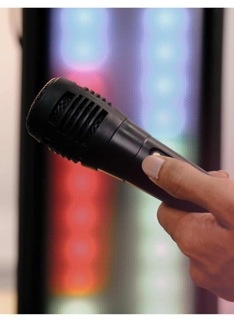 Olsenmark - مكبر صوت بلوتوث للحفلات، أضواء مدمجة AUX FM USB TF بطاقة 200 وات PMPO Party المتحدث - Image 1