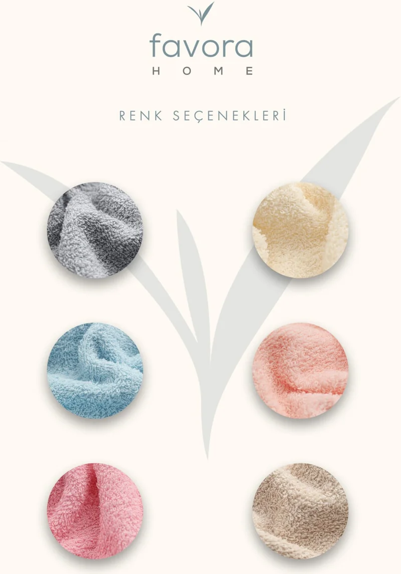 فافورا Pompom 2-Pack Hand and Face Towel 50x90 - Gray