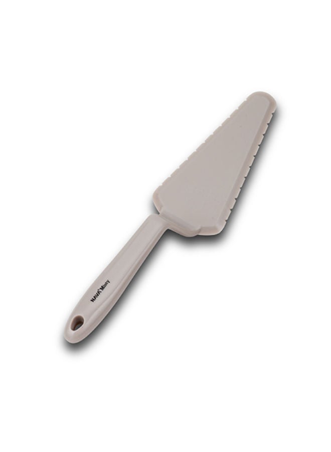 NAVA Plastic Cake Server "Misty" -Beige - Image 1