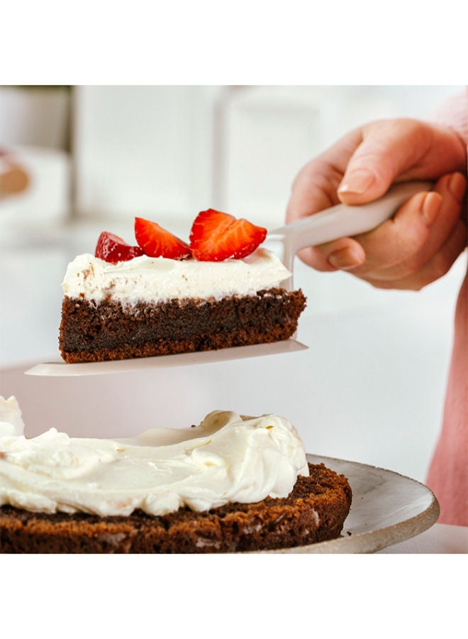 NAVA Plastic Cake Server "Misty" -Beige - Image 3