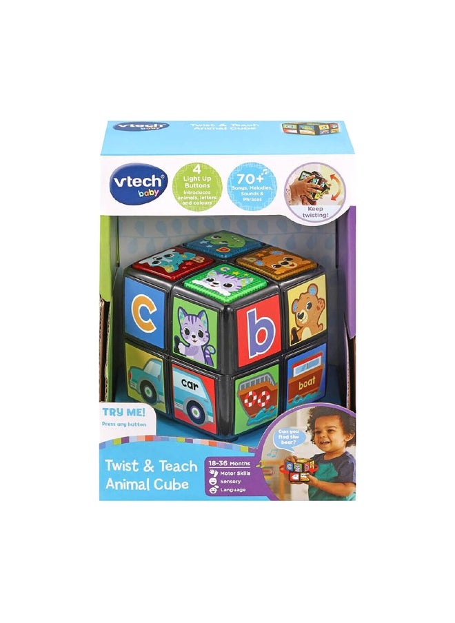 vtech Vtech Baby Twist & Teach Animal Cube Toy  - Image 4