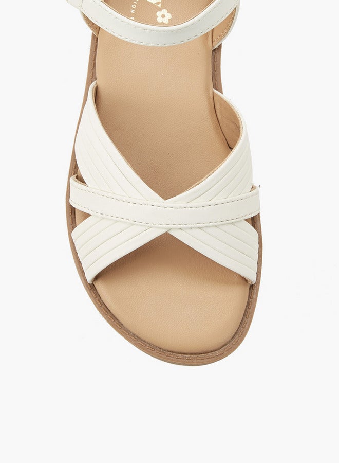 Little Missy Girls Criss-Cross Sandals - Image 4