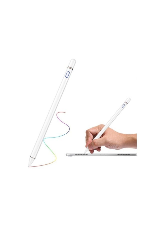 High Tech Smart Stylus Pen For iPad/ Tab/ Mediapad White - Image 2