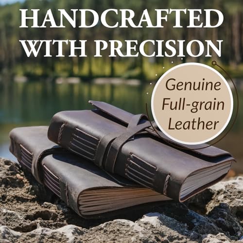 ThoughtSpace Journals Prayer Journal for Men - Leather Journal Notebook for Men & Women - Full Grain Vintage Leather Bound Notebook - The Perfect Daily Journaling Companion - 6x8in Lined Paper - Image 3
