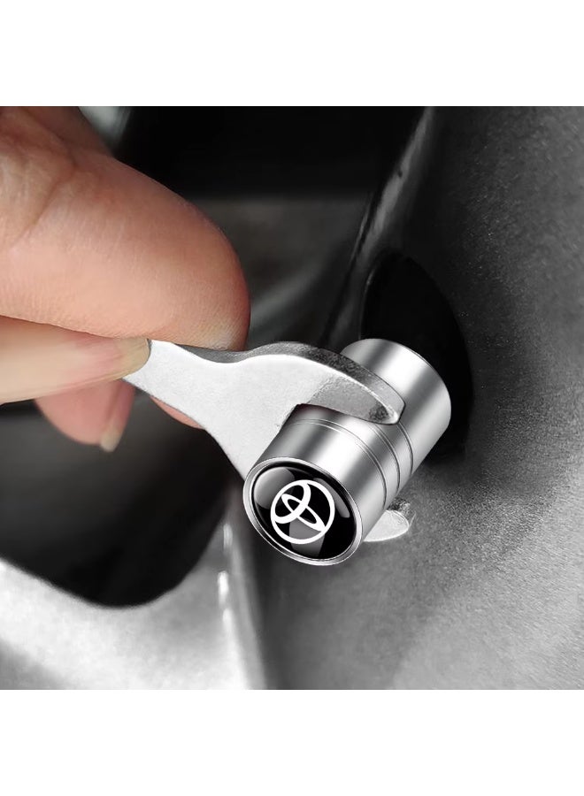 Car Valve Cap Decorative Dustproof Tire Valve Stem Caps (4pcs) Accessories For Toyota RAV4 Corolla Camry Frontier Supra CHR Hilux Tacoma Prado - Image 5