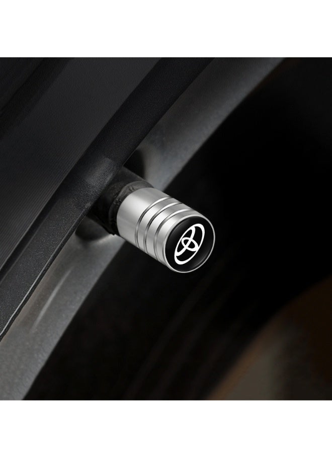 Car Valve Cap Decorative Dustproof Tire Valve Stem Caps (4pcs) Accessories For Toyota RAV4 Corolla Camry Frontier Supra CHR Hilux Tacoma Prado - Image 3