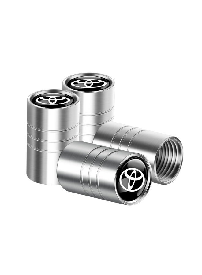Car Valve Cap Decorative Dustproof Tire Valve Stem Caps (4pcs) Accessories For Toyota RAV4 Corolla Camry Frontier Supra CHR Hilux Tacoma Prado - Image 1