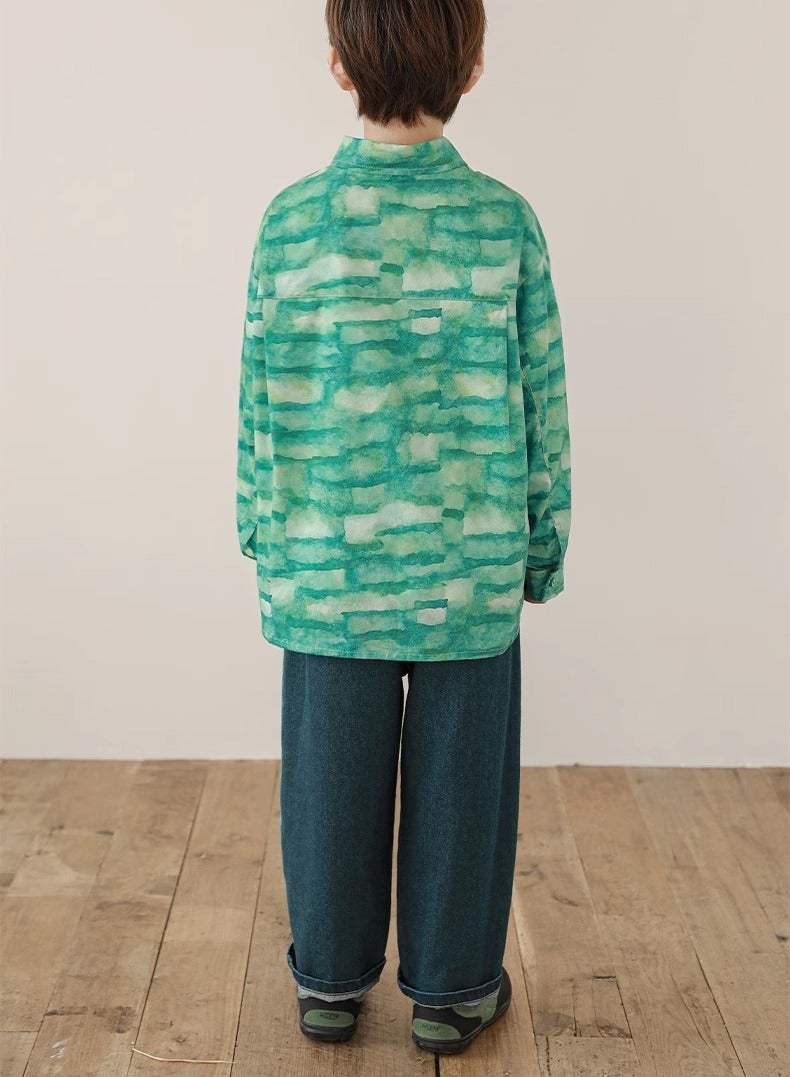 Oddtails Boys' Pure Cotton Dyed Shirt  - Image 5